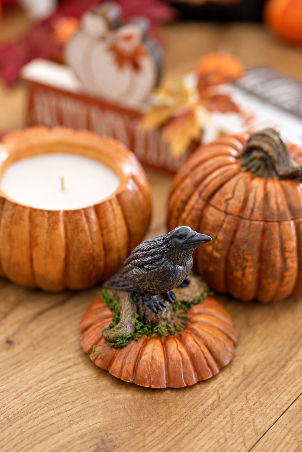 Pumpkin Candle – Raven or Classic Lid
