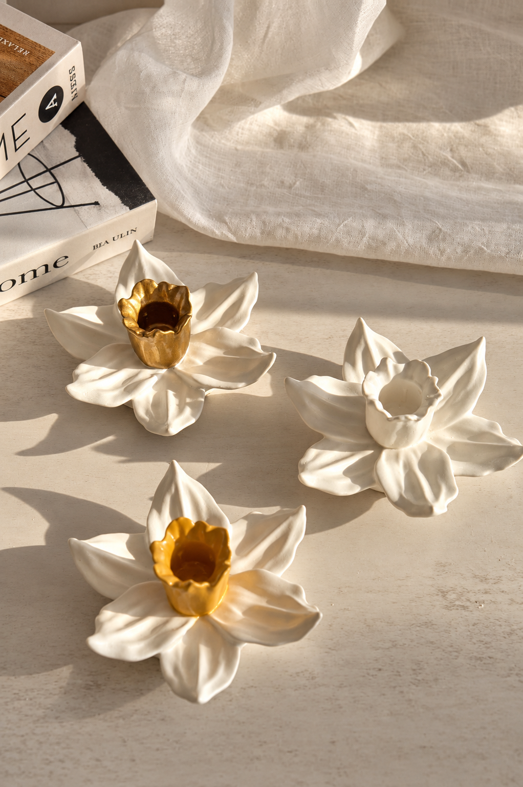 Daffodil Candle Holder — Single or Set of 2