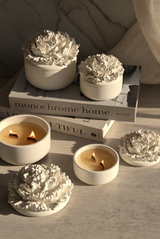 Peony Flower Candle